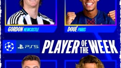 Nomine Pemain Terbaik Playoff Liga Champions: Gordon, Doue, Schick, dan Hogh Dipilih