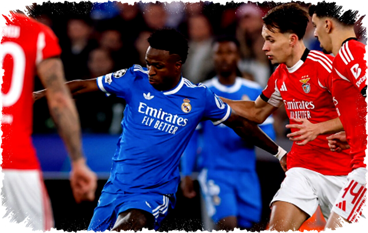 Real Madrid Menang Tipis di Kandang Benfica, Gol Vini dan Insiden Rasisme Warnai Laga