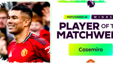 Resmi: Casemiro Man Utd Raih Gelar Pemain Terbaik EPL Minggu ke-24