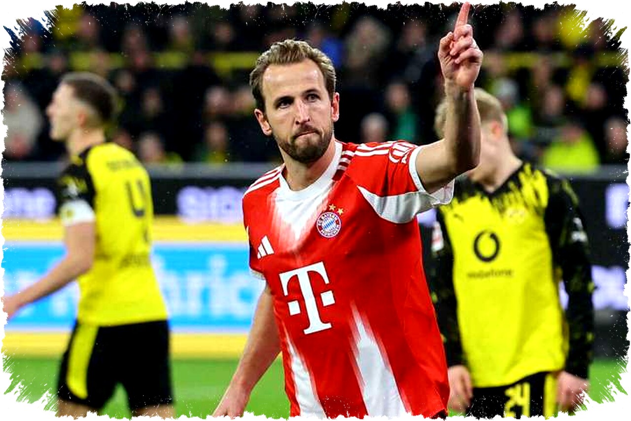 Kane Bidik Rekor Gol Bundesliga Usai Bawa Bayern Munich Tundukkan Dortmund