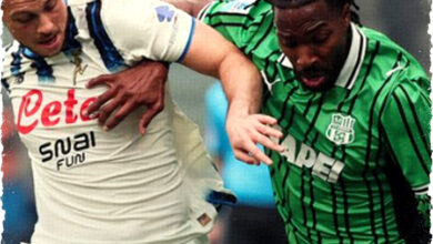 Sassuolo Menang 2-1 Atalanta Meski Bermain dengan 10 Pemain di Kandang