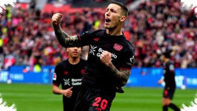 Leverkusen 6-3 Wolfsburg, Grimaldo Buka Comeback Gila di Laga Sembilan Gol