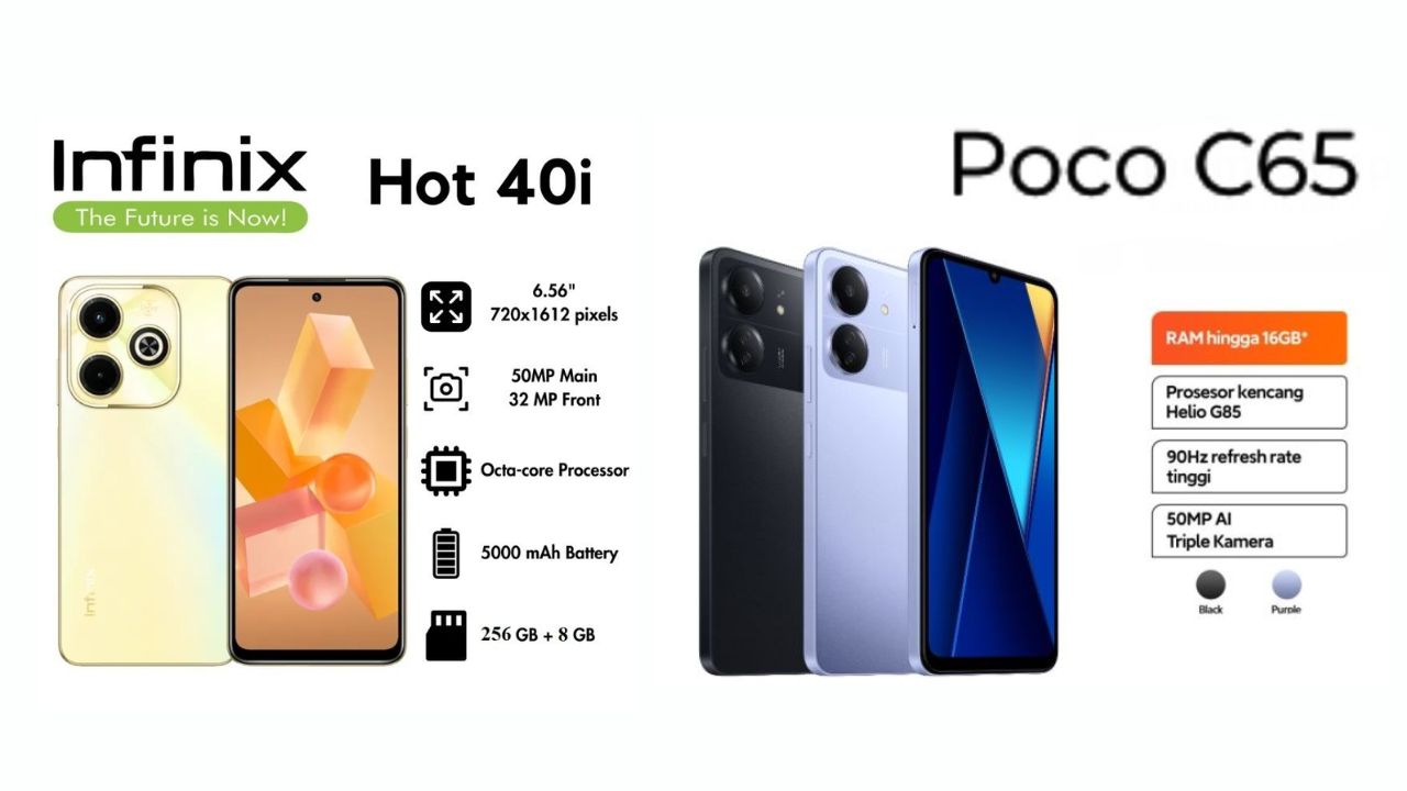 Infinix Hot 40i vs POCO C65: Advanced Gaming Phones with Impressive Performance Below Budget