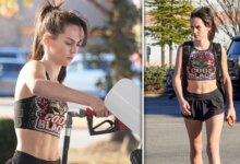 Jordon Hudson Shows Off Abs Wearing Tiny Cheer Outfit in Latest Social Media Post