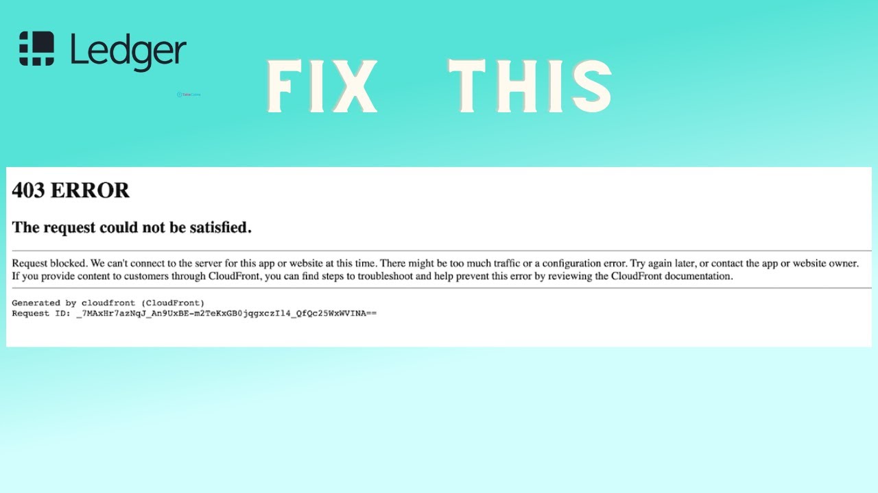 The Request Could Not Be Satisfied: Causes, Solutions, and How to Prevent This Error