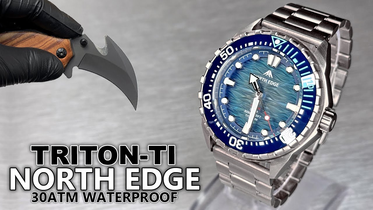 Unboxing and Review of TRITON-TI Titanium North Edge: Aesthetic ASMR Dive Watch Experience