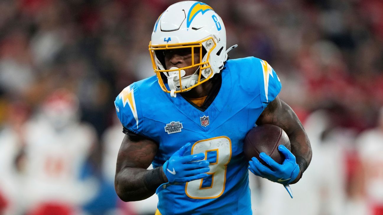 Chargers RB Omarion Hampton Set to Return to Lineup This Monday, Sources Say