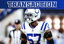 Colts Activate LB Jaylon Carlies from IR, Promote K Blake Grupe and DT Chris Wormley for Week 14