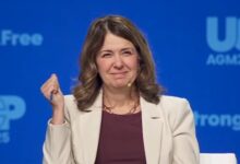 Danielle Smith and Alberta Separatists Convene Inside UCP Tent in Political Gathering
