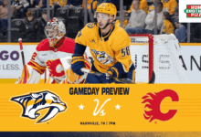 Game Day Preview: Flames vs. Predators Clash Set for December 2 Showdown