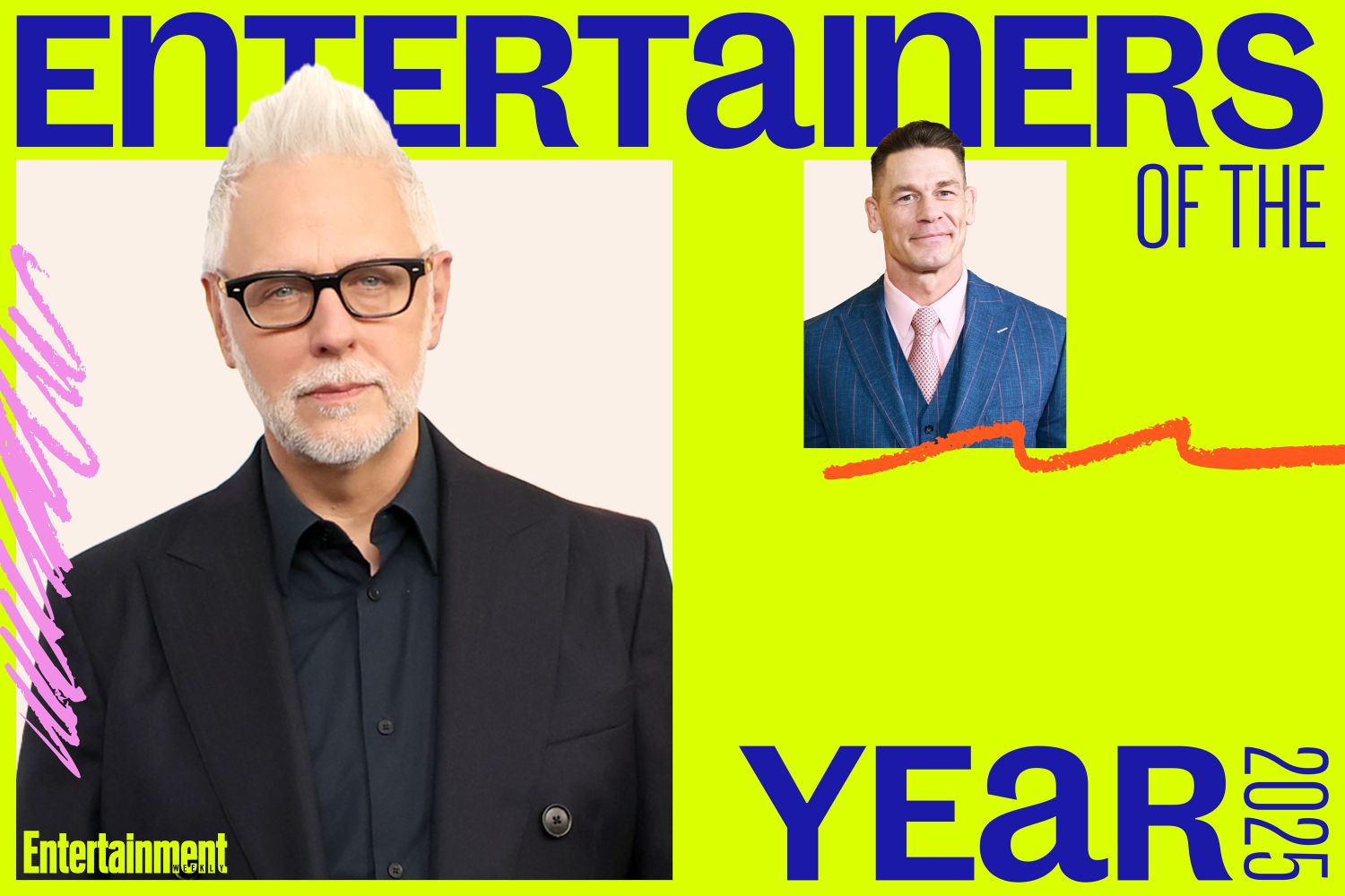 John Cena Honors James Gunn in Entertainment Weekly's Entertainers of the Year Awards