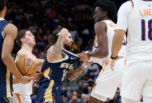 NBA issues suspensions to Pelicans' Jose Alvarado and Suns' Mark Williams following altercation