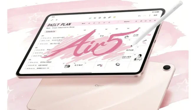 Oppo Pad Air 5 Launches Dec 25 with 2.8K Display, 10,050mAh Battery, and Free Stylus Bonus