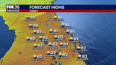 Orlando Weather Update: Scattered Showers Expected Ahead of Cooler Temperatures