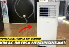 Portable Raiwa CP-0901RB 1PK AC Cools Dorm Rooms Easily Without Wall Installation