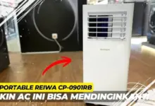 Portable Raiwa CP-0901RB 1PK AC Cools Dorm Rooms Easily Without Wall Installation