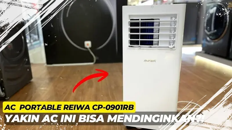 Portable Raiwa CP-0901RB 1PK AC Cools Dorm Rooms Easily Without Wall Installation
