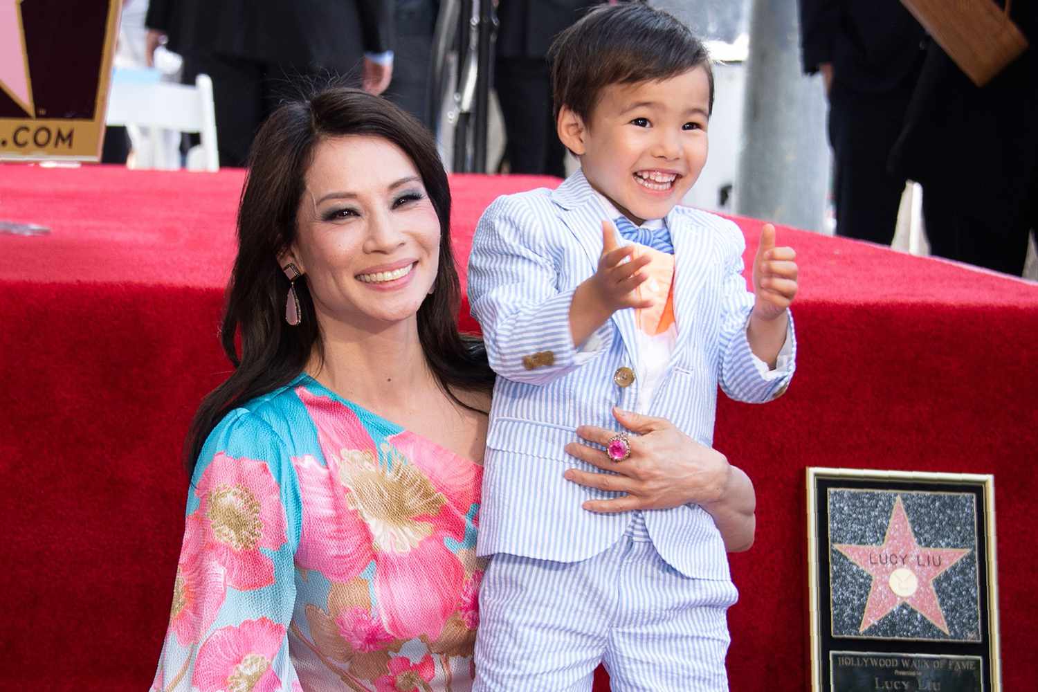 Rare Glimpse: Lucy Liu Shares Candid Photos with Son Rockwell Lloyd