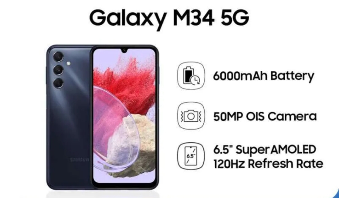 Samsung Galaxy M34 5G Features Smooth Display and Powerful Audio for Gaming and Streaming