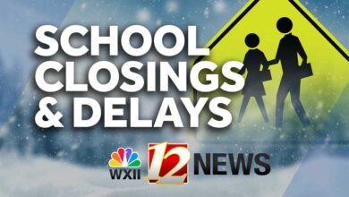 School Closings and Delays Announced for Thursday in North Carolina and Virginia