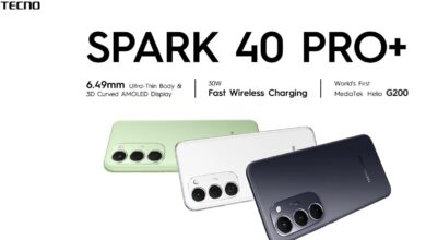 Tecno Spark 40 Pro+ Features Sleek Body Design with Durable IP64 Certification Protection