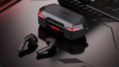 Ultra-Low 50ms Latency nubia CyberBuds TWS Gaming Earbuds with RGB and Futuristic Design