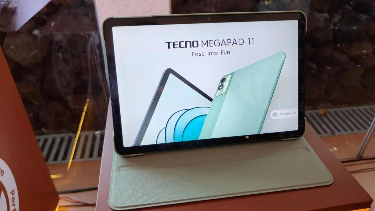 Techno Launches 11-Inch Megaped Tablet with Powerful Specs at an Affordable Price