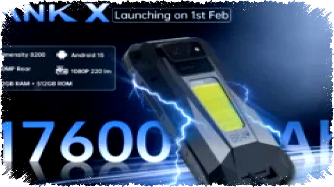 8849 TANK X: Rugged 5G Smartphone with Built-In 1080p Projector and Giant 17,600mAh Battery