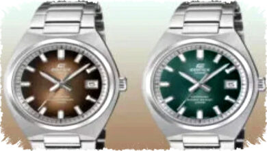 Casio Edifice EFB-109D: Slim 70s-Inspired Analog Watch with Sapphire Crystal & 100m Water Resistance