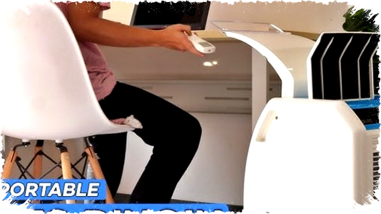 Energy-Efficient Coolzy Pro Portable AC: Eco-Friendly 340W Personal Cooling with Easy Mobility