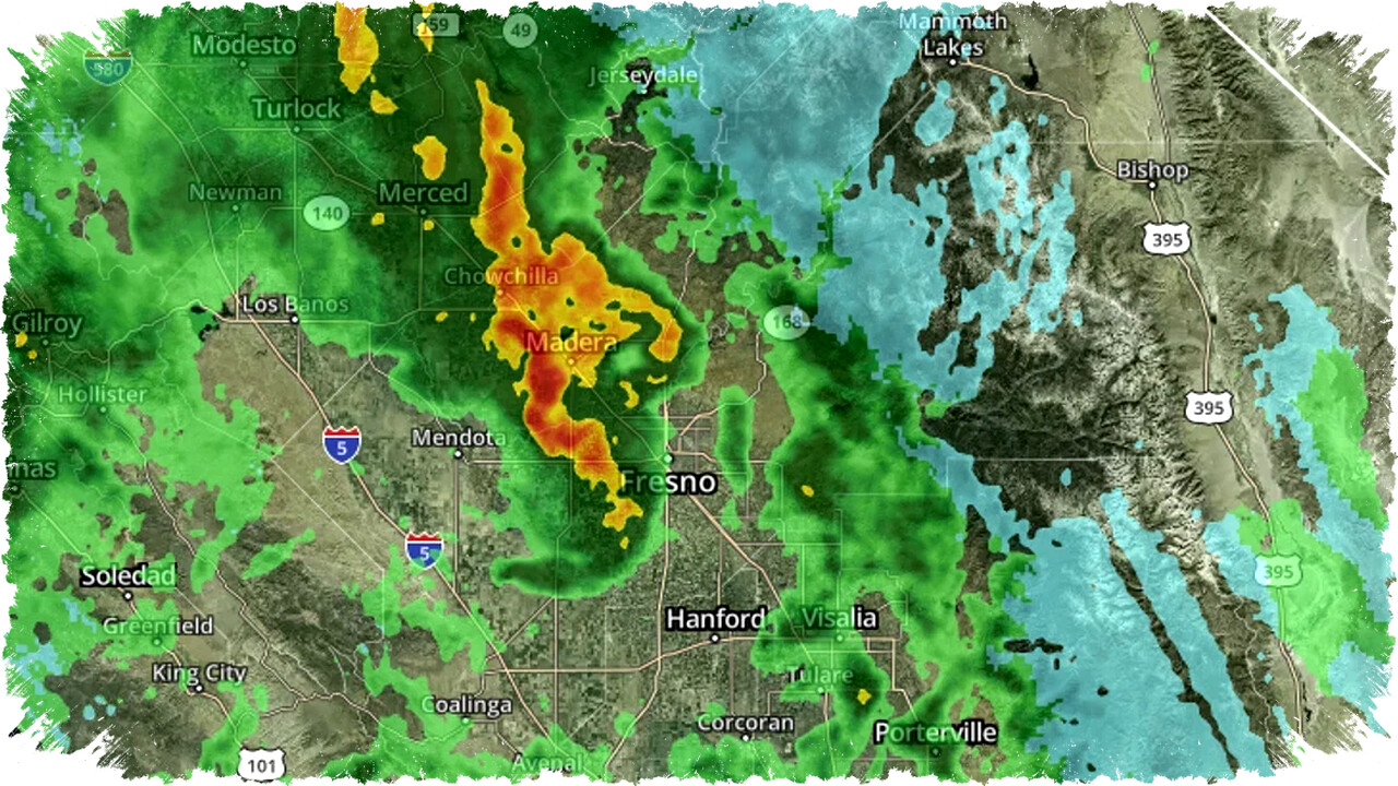 Severe Weather Alert: Tornado Threat Looms Over Fresno, Merced & Madera Counties Amid Lightning Storms