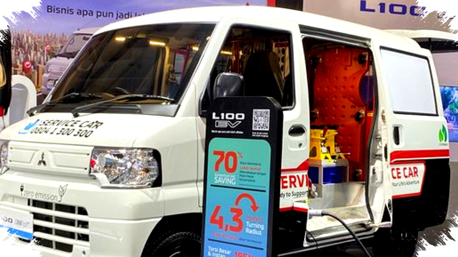 Mitsubishi Colt L100 EV, 180 Km Jarak Tempuh dan Muatan 350 Kg dalam Wujud Niaga Listrik Kompak