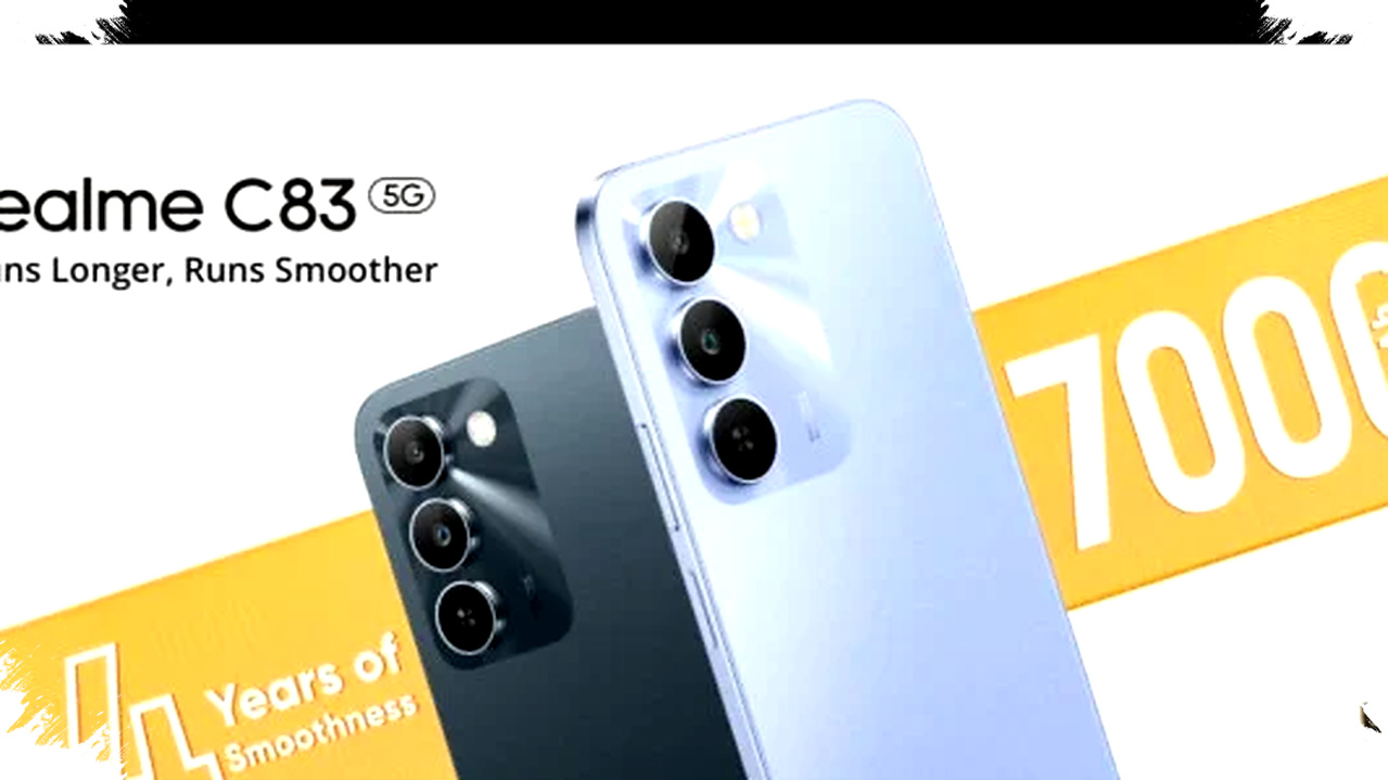 Realme C83 5G Unleashes Massive 7000mAh Battery and Stunning 144Hz Display, Built to Endure IP64 Splash Resistance