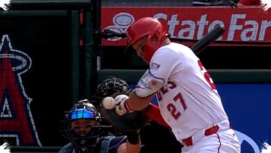 Mike Trout Leaves After Another Hit By Pitch, Mariners Keep Coming Inside