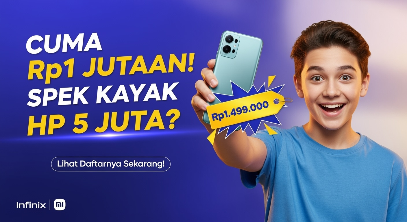 10 HP Murah Terbaik di Bawah Rp2 Juta 2025, Pilihan Murah Berkualitas dan Awet