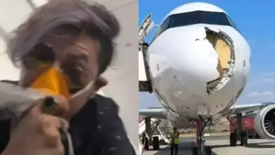 Video Detik-detik Penumpang Panik Saat Pesawat Iberia Tabrak Burung