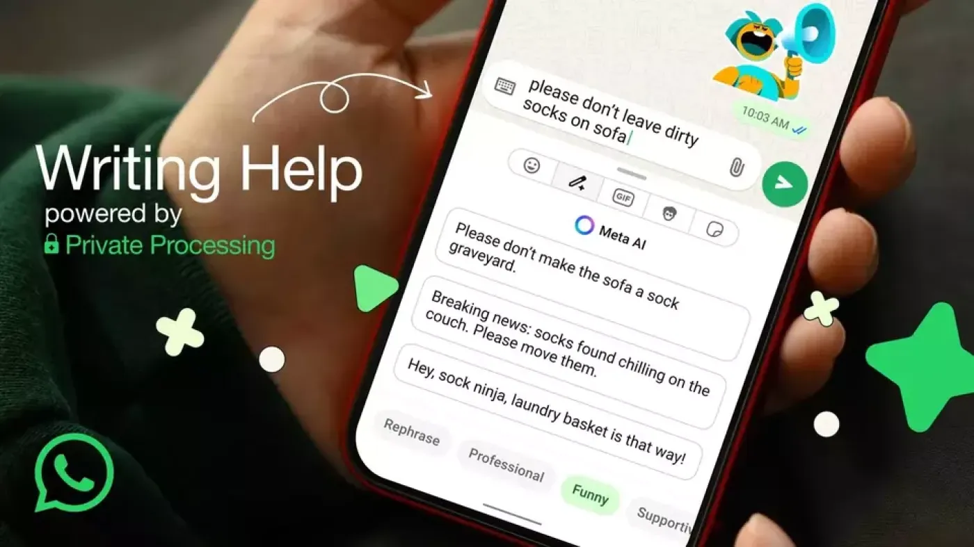 WhatsApp Luncurkan Fitur AI 'Writing Help' untuk Bantu Pengguna Tulis Pesan Lebih Mudah