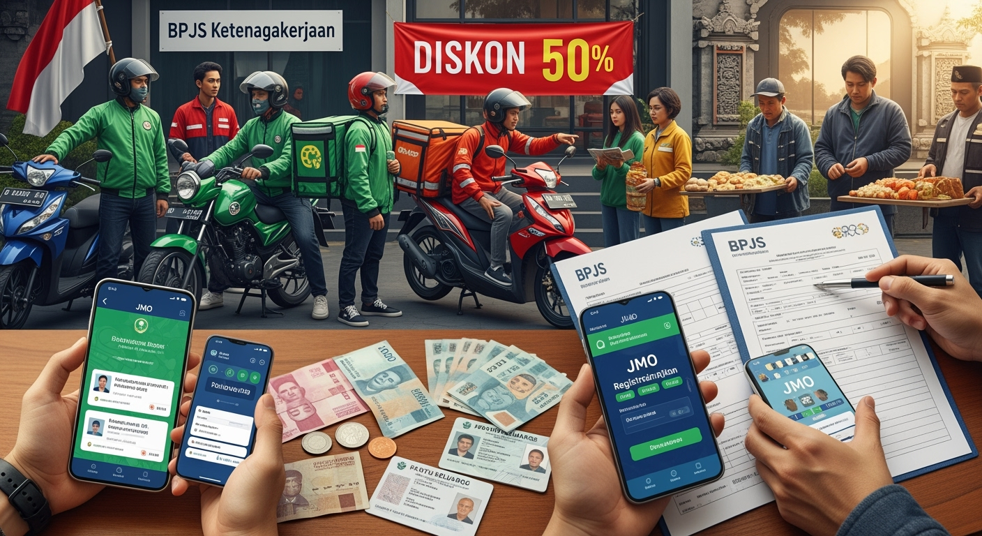 Cara Daftar BPJS Ketenagakerjaan Diskon 50%, Iuran Cuma Rp10.800 Per Bulan