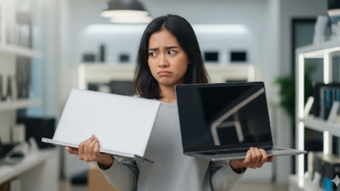 Duel Laptop 5 Jutaan: Lenovo IdeaPad Slim 3 vs Polytron Luxia i3, Brand Global atau Lokal?