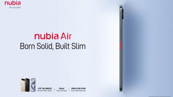 Nubia Air Tipis 5,9mm, Tahan Debu, Air, dan Semprotan Tekanan Tinggi – Review Lengkap