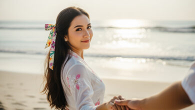 Prompt Gemini AI di Pantai Sendiri atau Bersama Pasangan