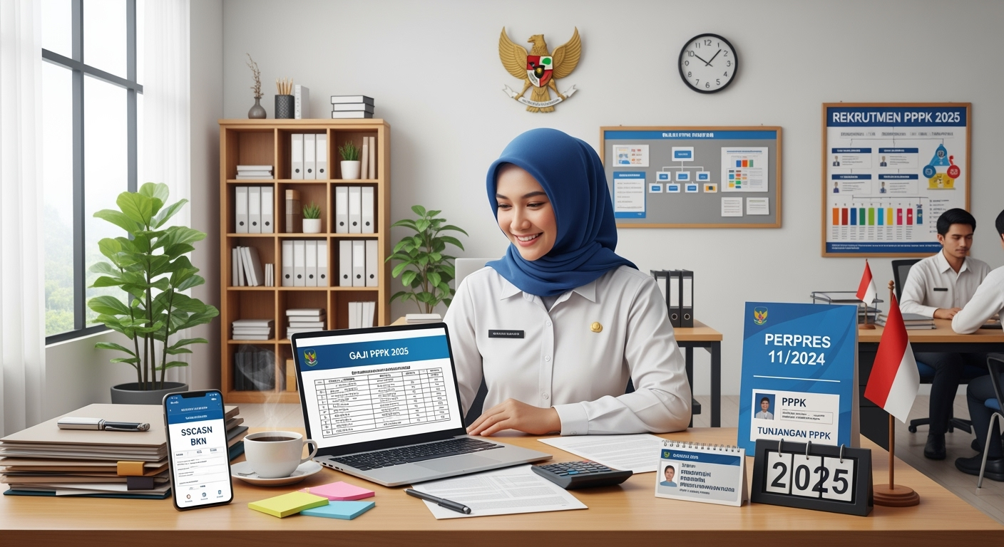 Gaji PPPK Paruh Waktu 2025, Rincian 17 Golongan dan Cara Hitung Tunjangannya