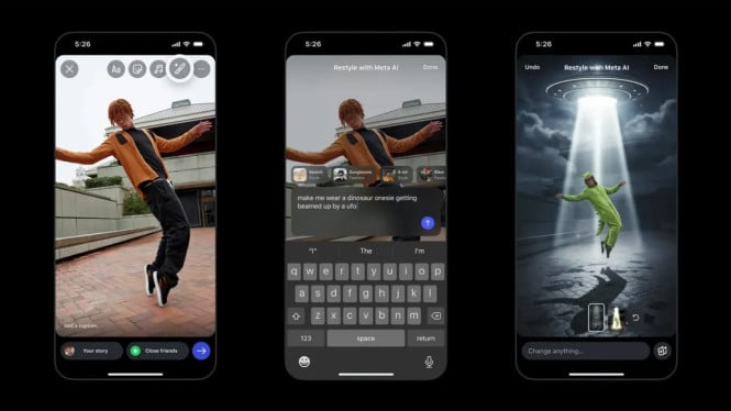 Instagram Luncurkan Fitur AI “Restyle”, Edit Stories Cuma Modal Ketik Bikin Heboh!
