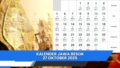 Kalender Jawa Besok 27 Oktober 2025: Senin Pahing Neptu 13, Siap-Siap Rezeki Datang