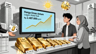 Kembali Naik Tajam! Harga Emas Antam Logam Mulia Sentuh Rekor Baru Sepanjang Tahun 2025