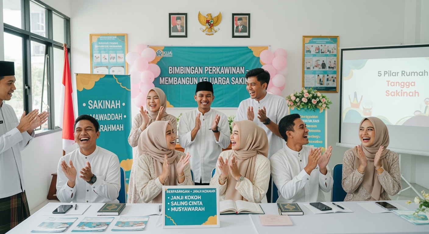 Lirik Tepuk Sakinah Lengkap, Dari Berpasangan Sampai Musyawarah untuk Sakinah