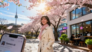 Prompt Gemini AI Liburan di Korea yang Bikin Hasil Foto Estetik Kayak Adegan K-Drama