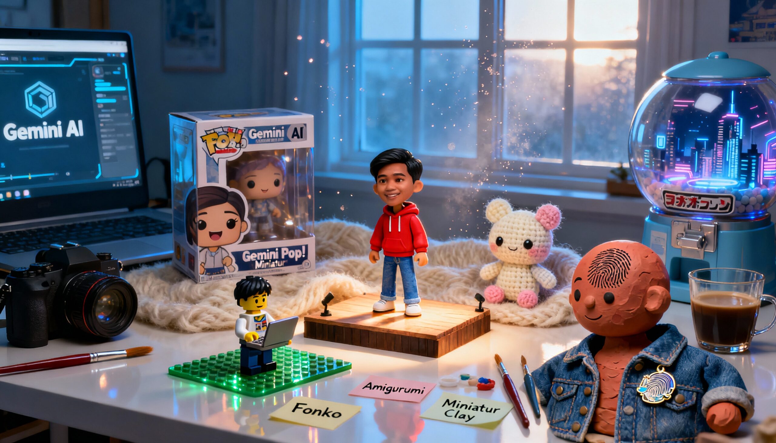 Prompt Gemini AI Miniatur Untuk Bikin Foto Mini Super Menggemaskan