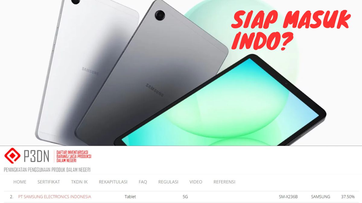 Samsung Galaxy Tab A11+ 5G Siap Masuk Indonesia? Baterai Jumbo 7.040 mAh dengan Chipset Dimensity 7400