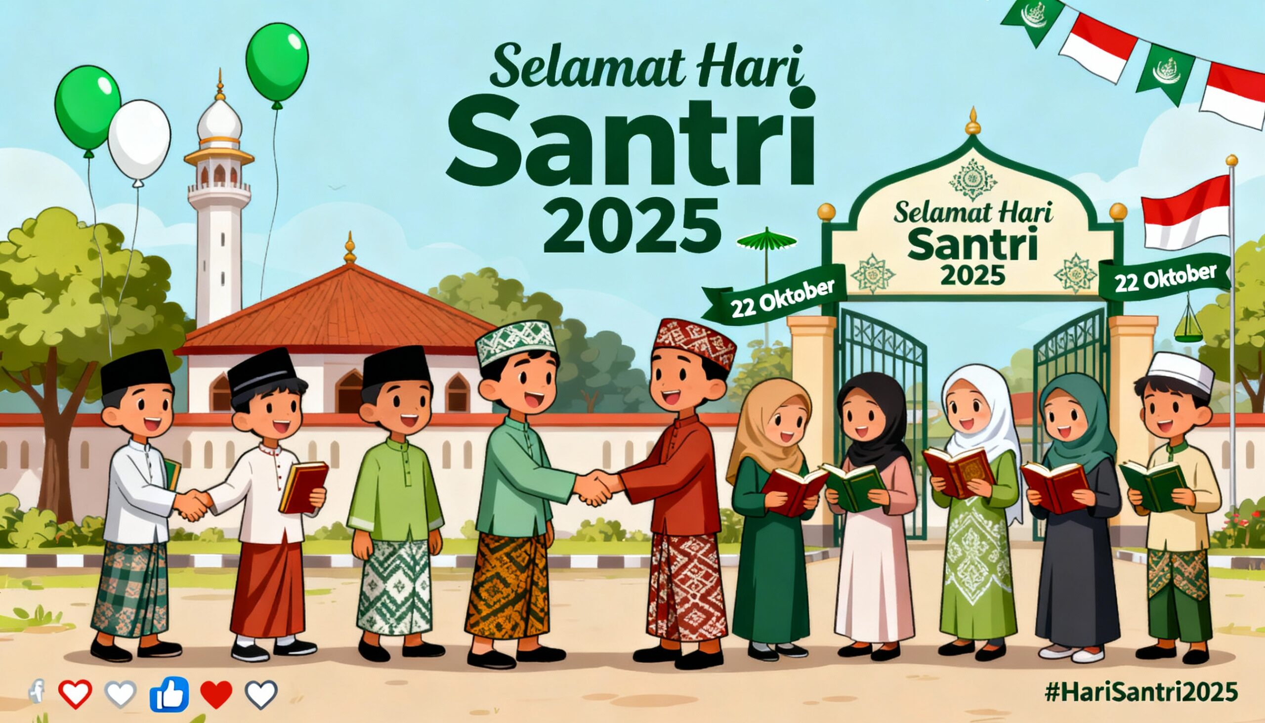 Ucapan Selamat Hari Santri 2025 Terbaik Dari Versi Islami, Milenial, Hingga untuk Instansi